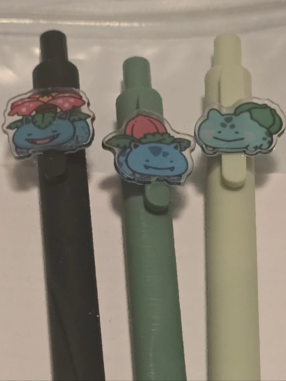 Pokemon Bulbasaur Evolution Line Gel Pen Set